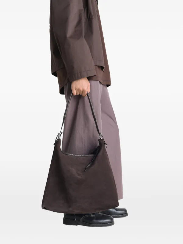 LEMAIRE スエード ショルダーバッグ | ブラウン | FARFETCH JP