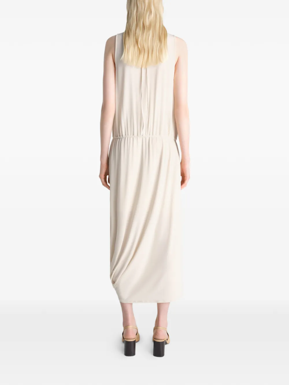 LEMAIRE Asymmetrische jurk Beige