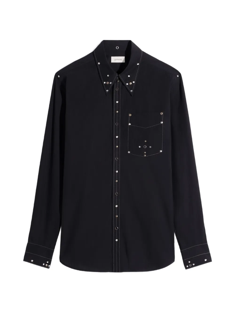LEMAIRE studded fitted shirt - Black
