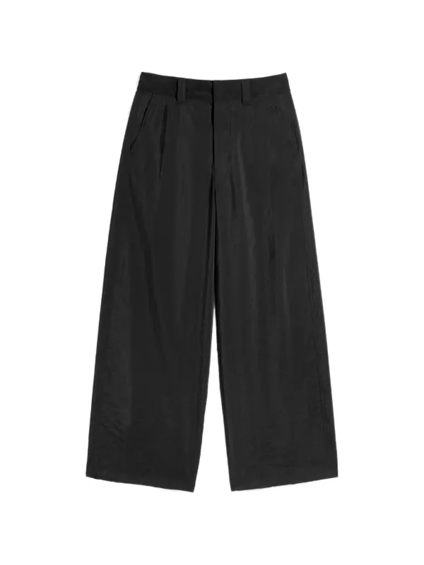 Lemaire Straight Tailored Trousers in Black