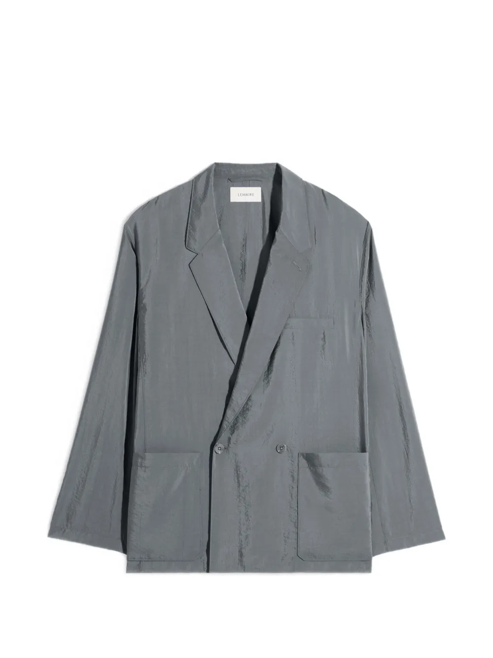 LEMAIRE double-breasted pocket blazer - Grey