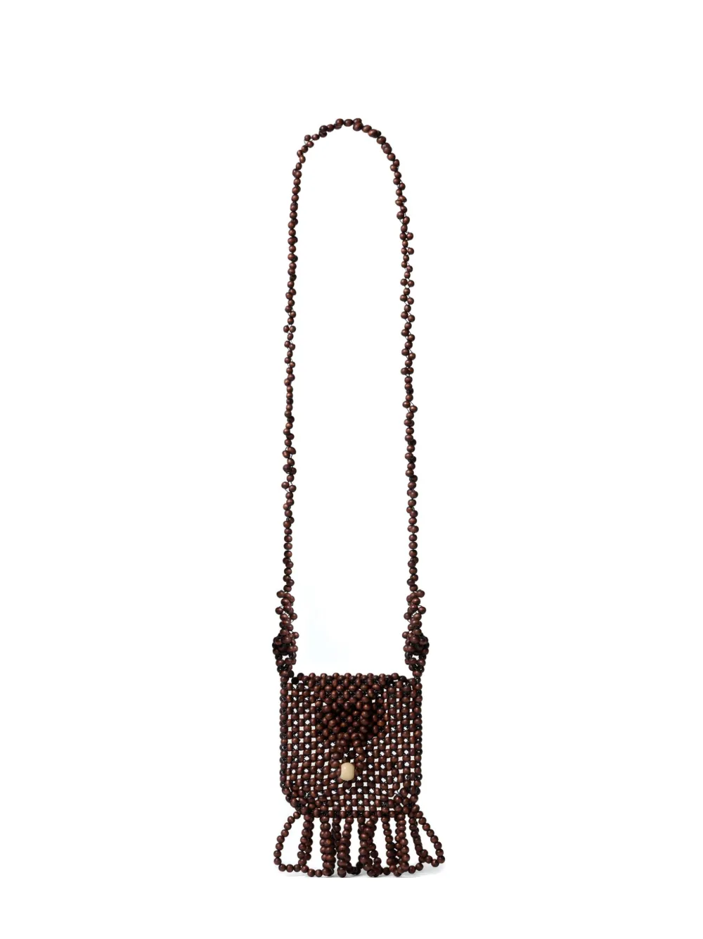LEMAIRE Borsa Grigri con perline - Marrone