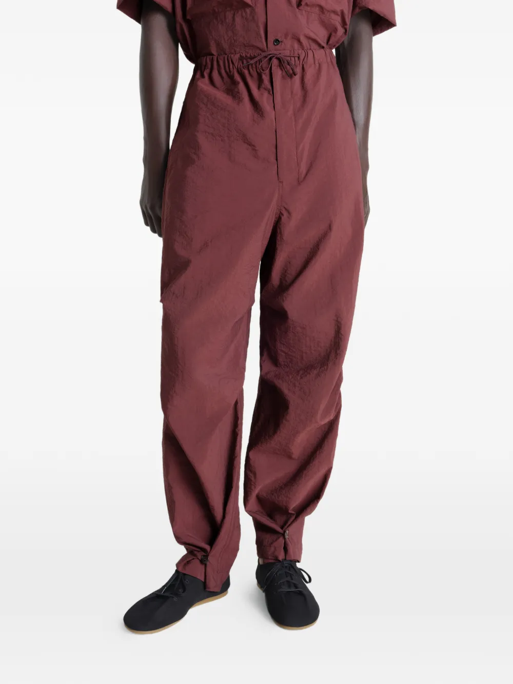 LEMAIRE Broek met trekkoord Rood