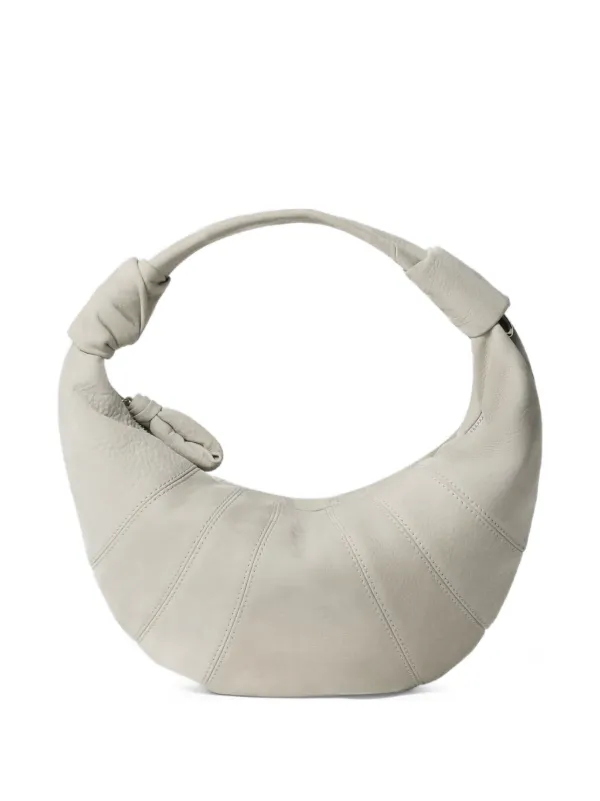Lemaire Mini Fortune Croissant Bag in Alpaca Nubuck in Neutrals