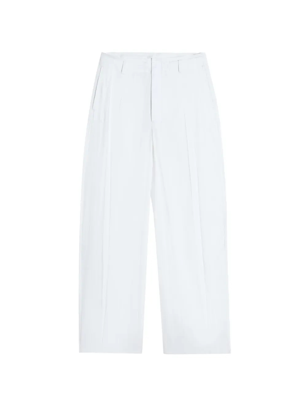 LEMAIRE Pantaloni a palazzo con pieghe - Bianco