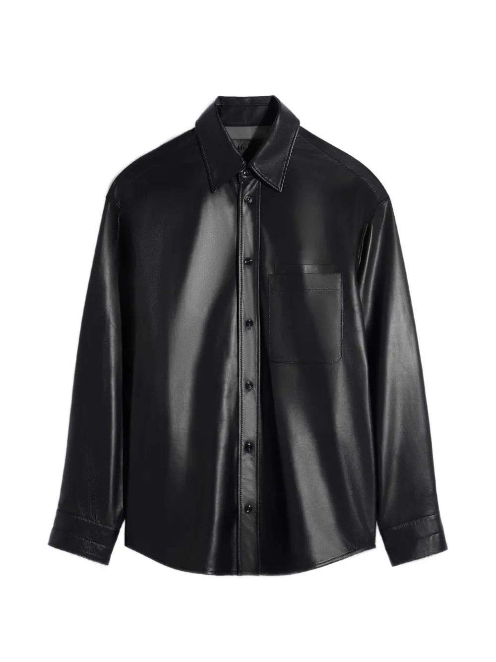 LEMAIRE Hemdjacke mit Tasche - Schwarz