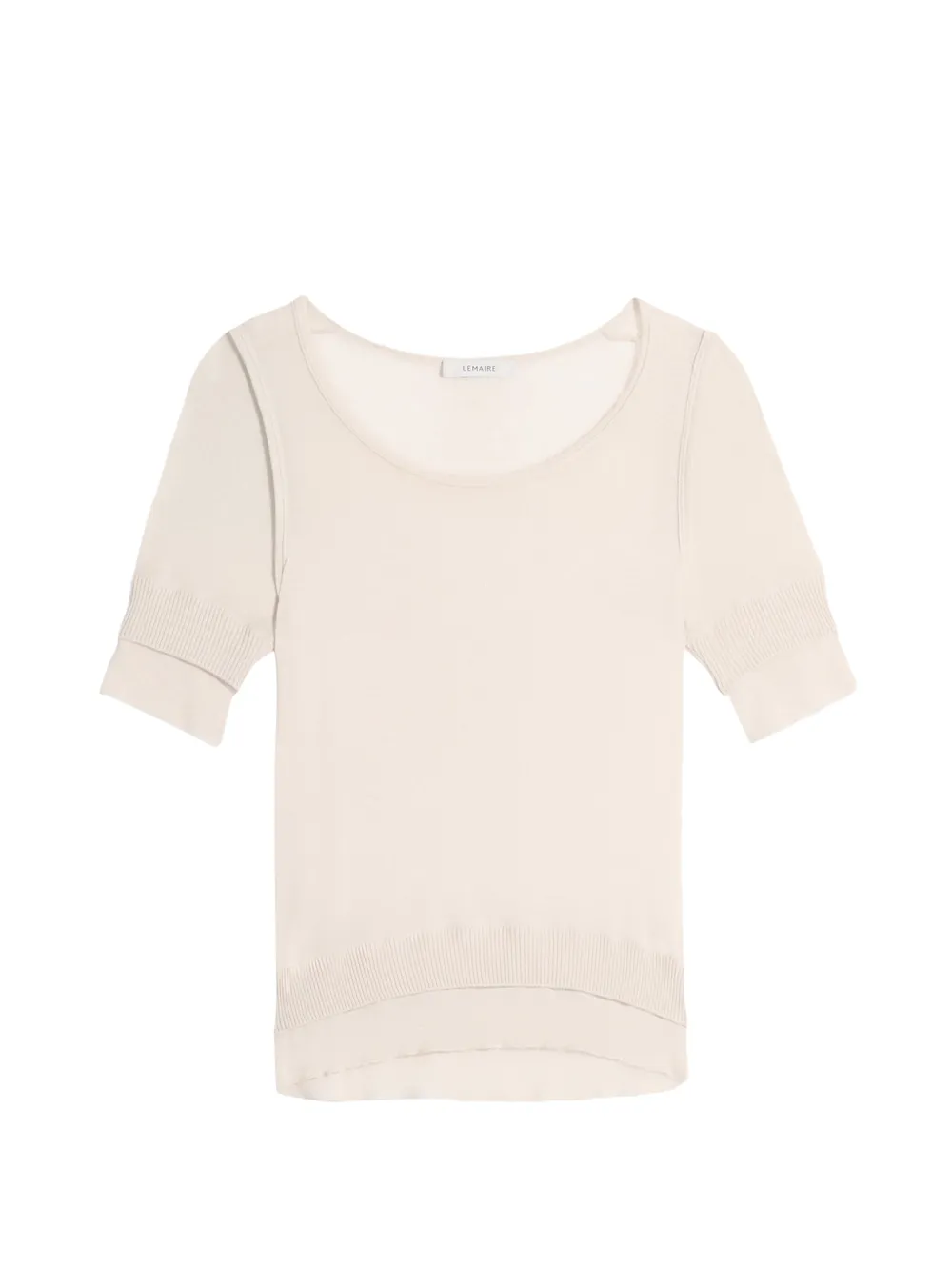 LEMAIRE T-Shirt mit Trompe-l'oeil-Effekt - Nude