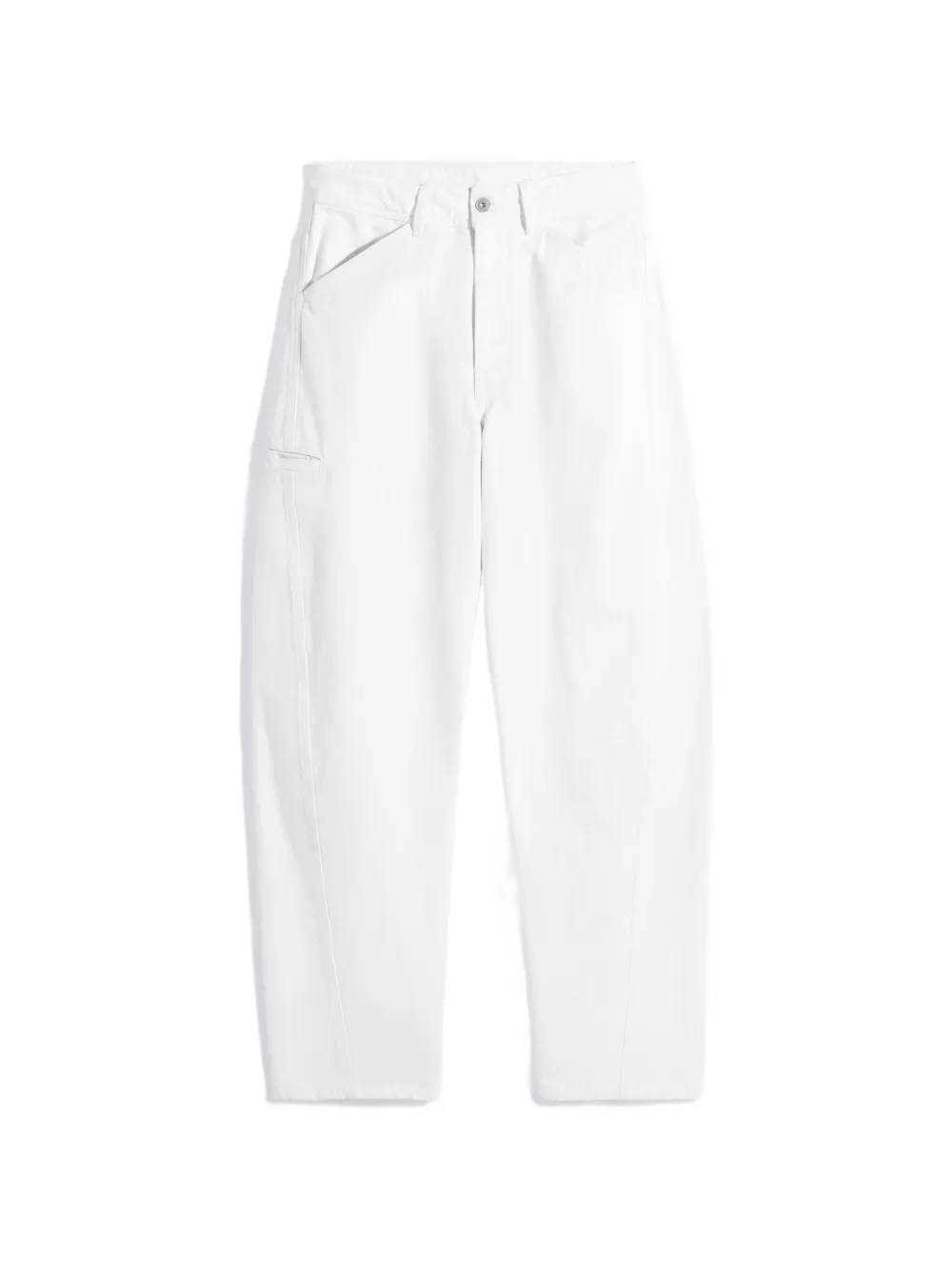 LEMAIRE belt-loop multiple-pockets jeans - Bianco