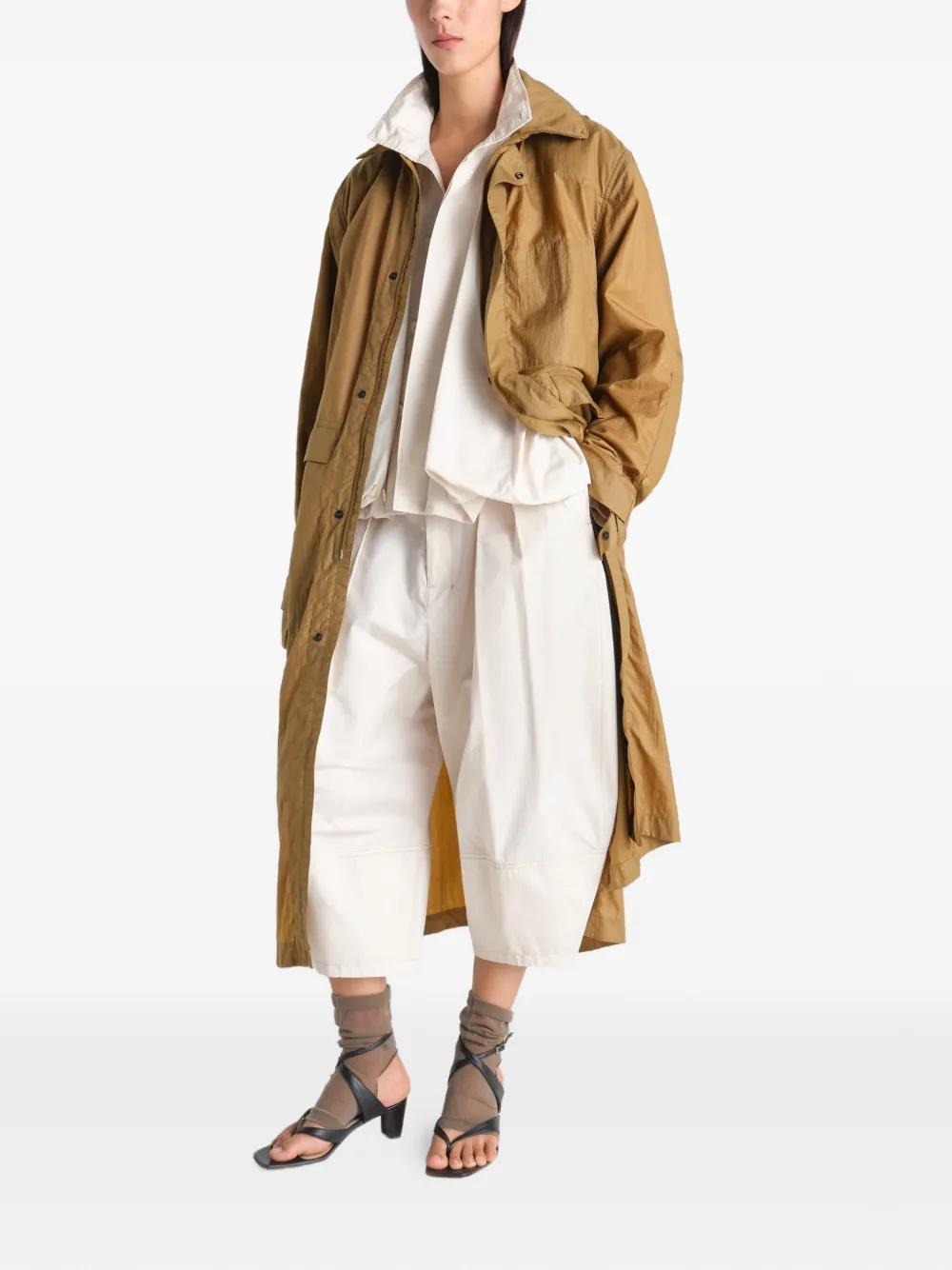LEMAIRE Regenjas met capuchon Bruin