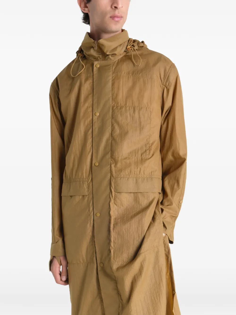 LEMAIRE Regenjas met capuchon Bruin