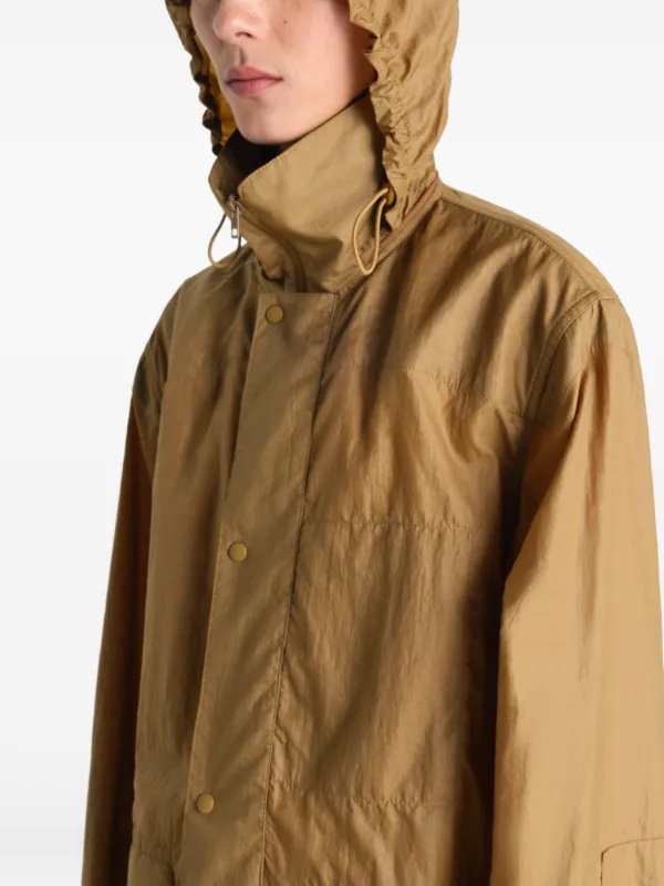 LEMAIRE Hooded Raincoat | Brown | FARFETCH PH