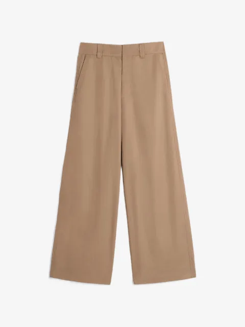 LEMAIRE Pantaloni dritti in twill di cotone