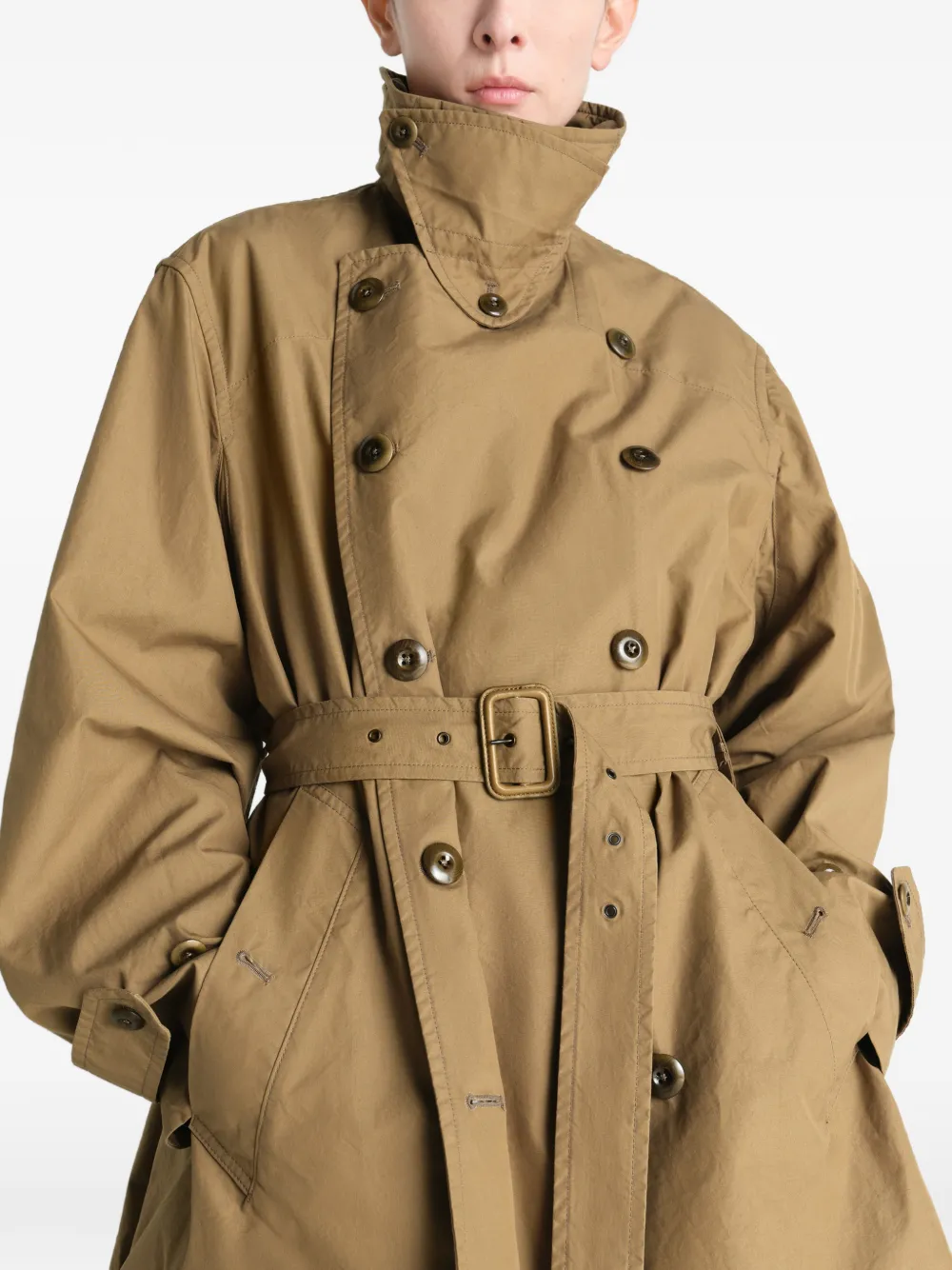 LEMAIRE Cropped trenchcoat van VENTILE katoen Groen
