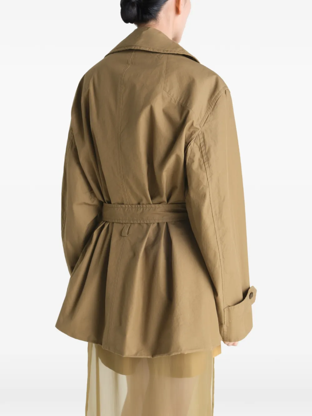 LEMAIRE Cropped trenchcoat van VENTILE katoen Groen