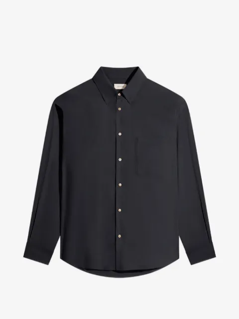 LEMAIRE regular shirt in washed cotton silk