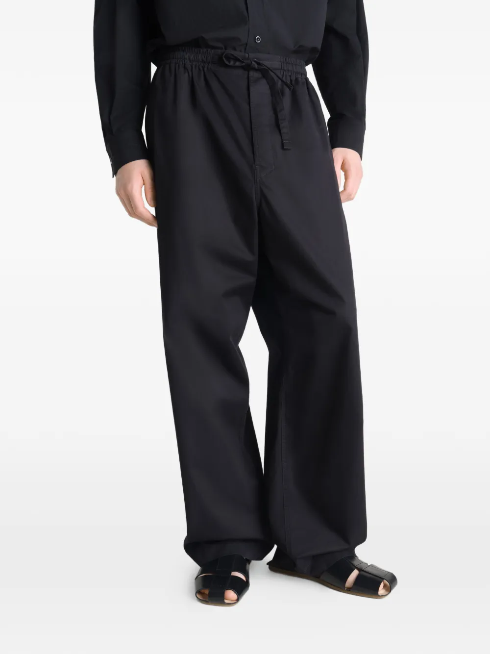  Lemaire Drawstring Pajama Pants - Black 