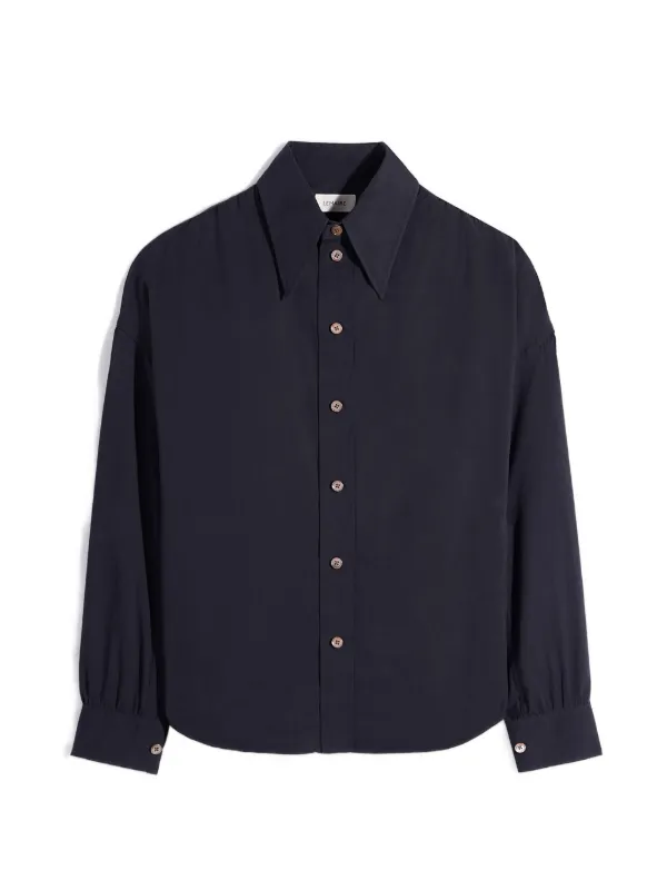 Lemaire Pointed Collar Shirt in Black