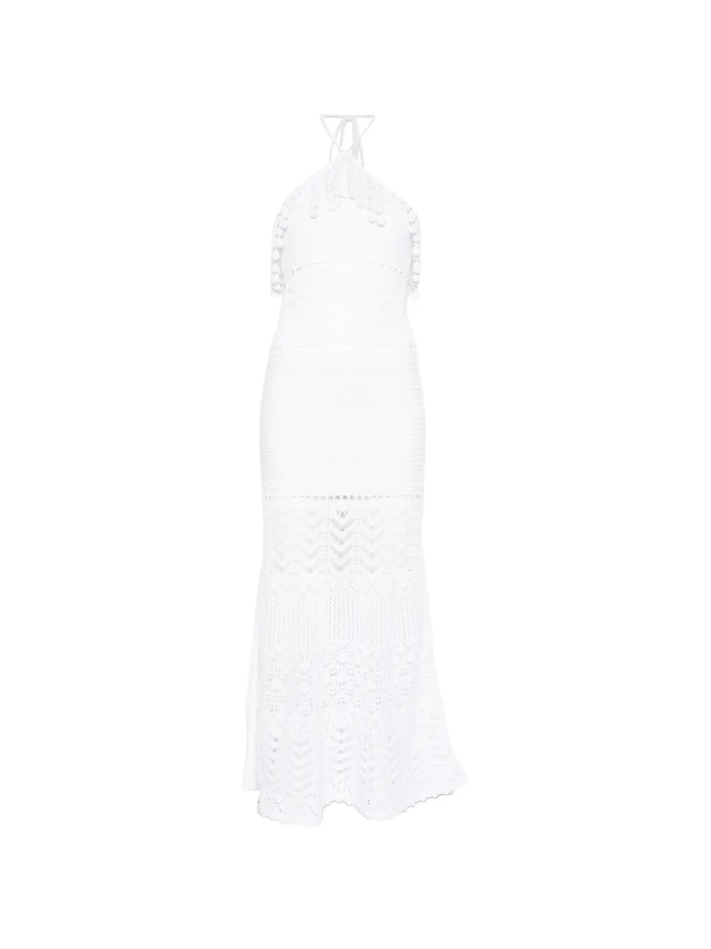 Retrofete Perette crochet midi dress - Bianco