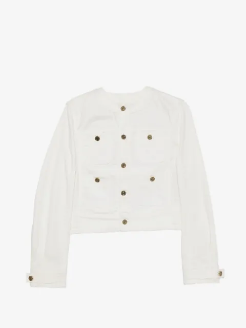 Balmain Jeansjacke mit aufgesetzter Tasche