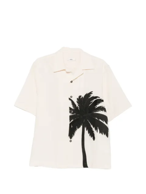 COMMAS palm-embroidered shirt