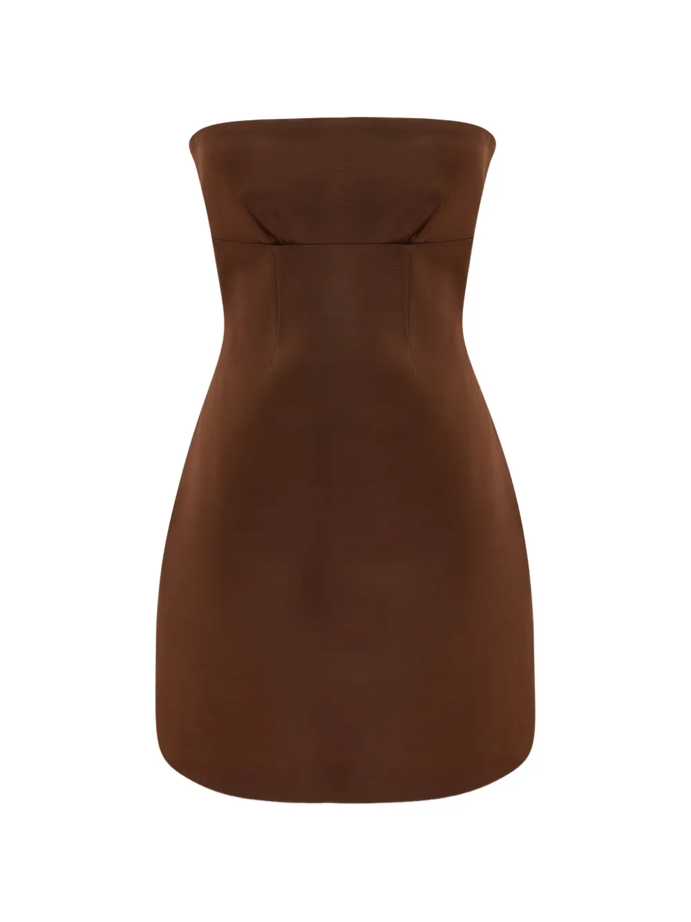 OCCLEUS Liv strapless mini dress - Brown