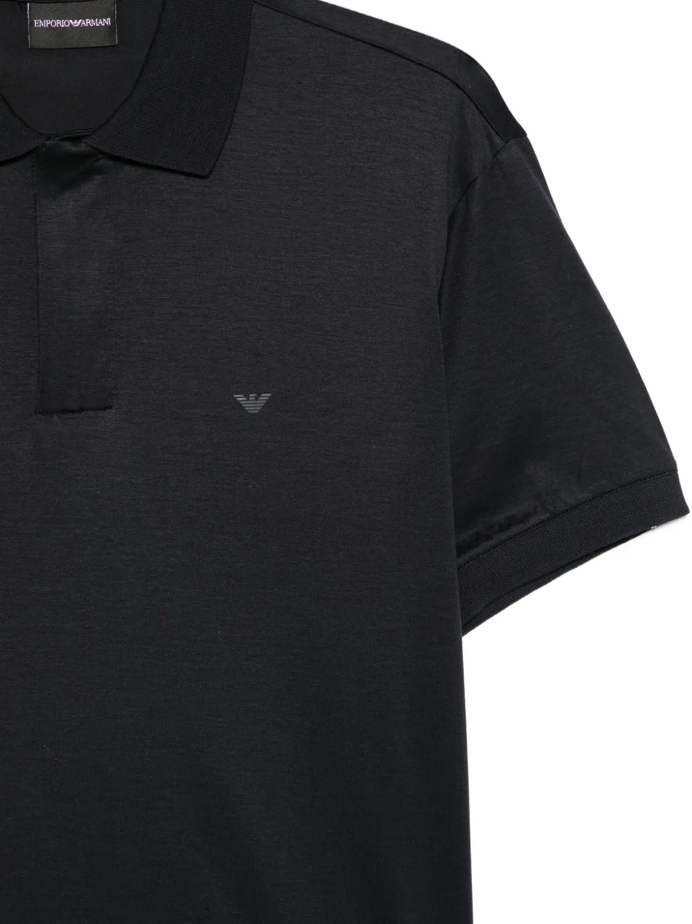 Emporio Armani Poloshirt met logo Zwart