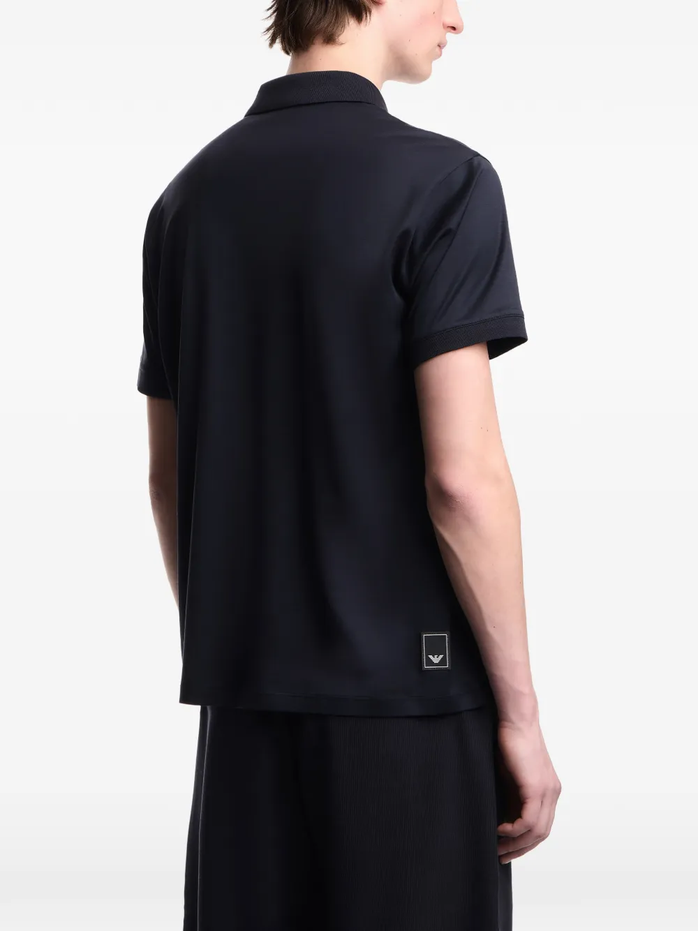 Emporio Armani Poloshirt met logo Zwart