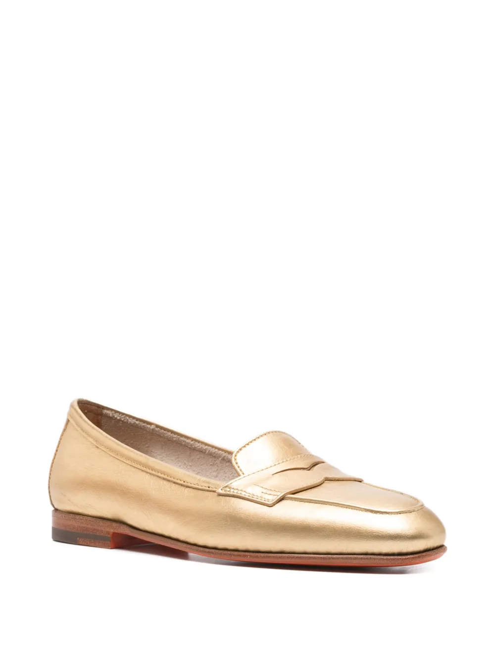 Santoni Penny loafers Goud