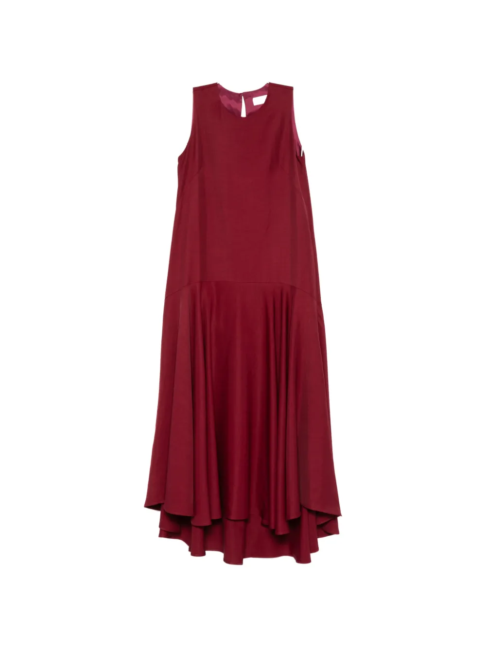 P.A.R.O.S.H. sleeveless panelled midi dress - Rosso