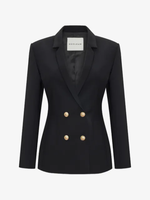 OCCLEUS Noir double-breasted blazer