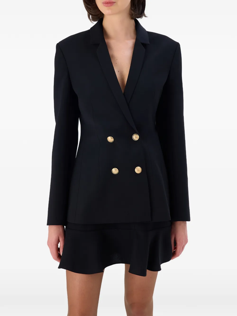 OCCLEUS Noir blazer met dubbele rij knopen Zwart