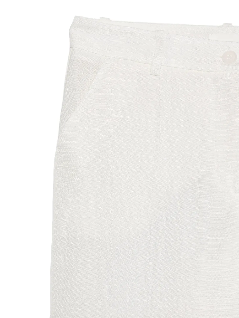 P.A.R.O.S.H. Straight broek met textuur Wit