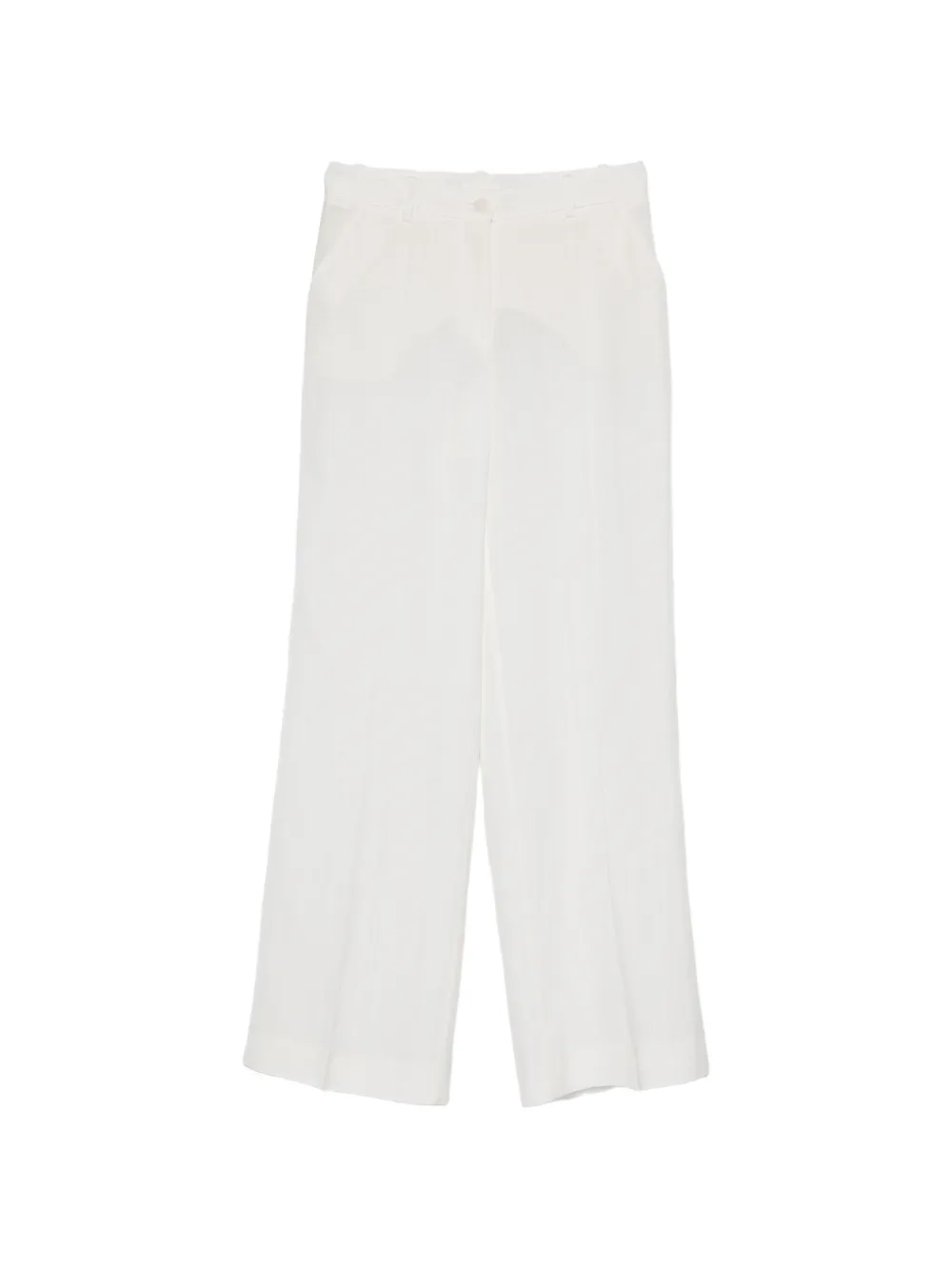 P.A.R.O.S.H. textured straight trousers - Bianco