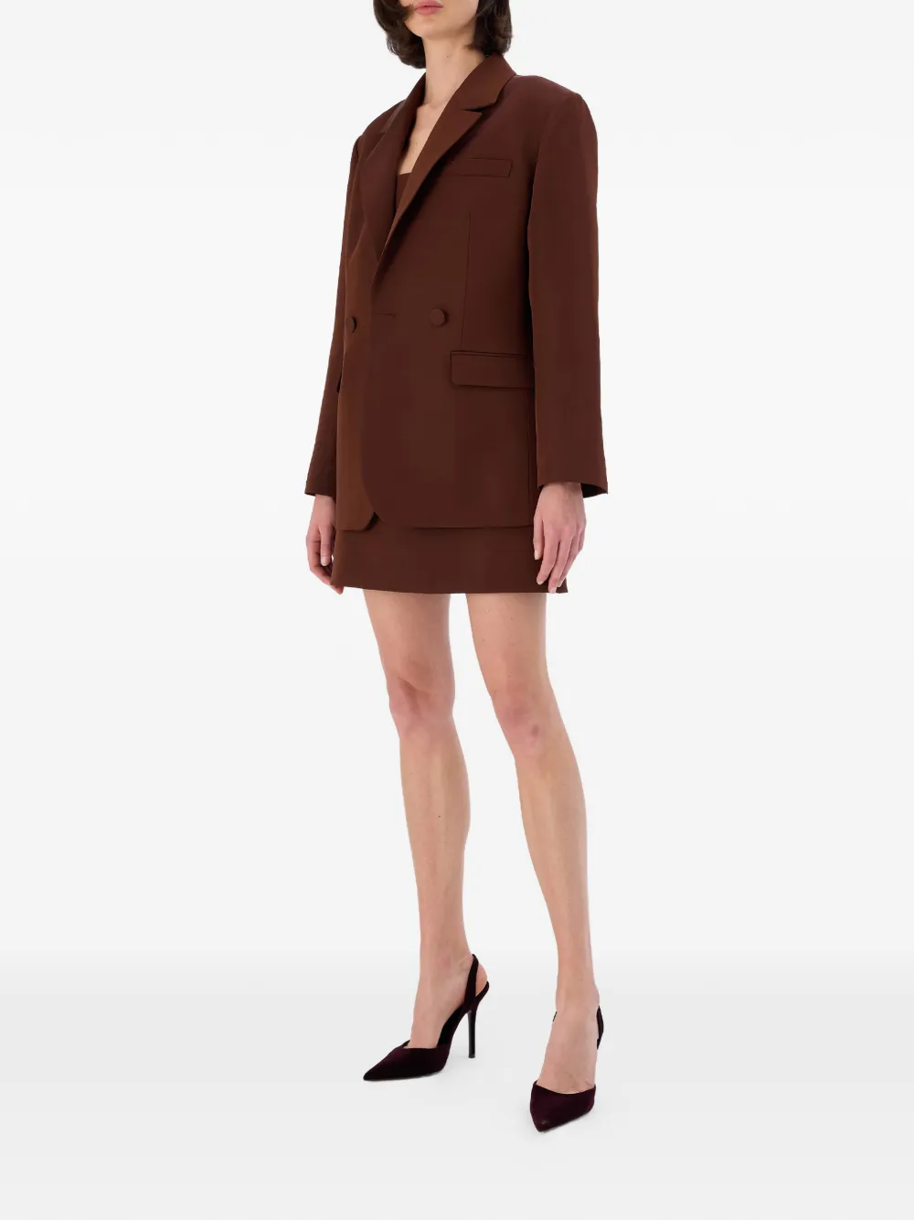 OCCLEUS Charli blazer met dubbele rij knopen Bruin