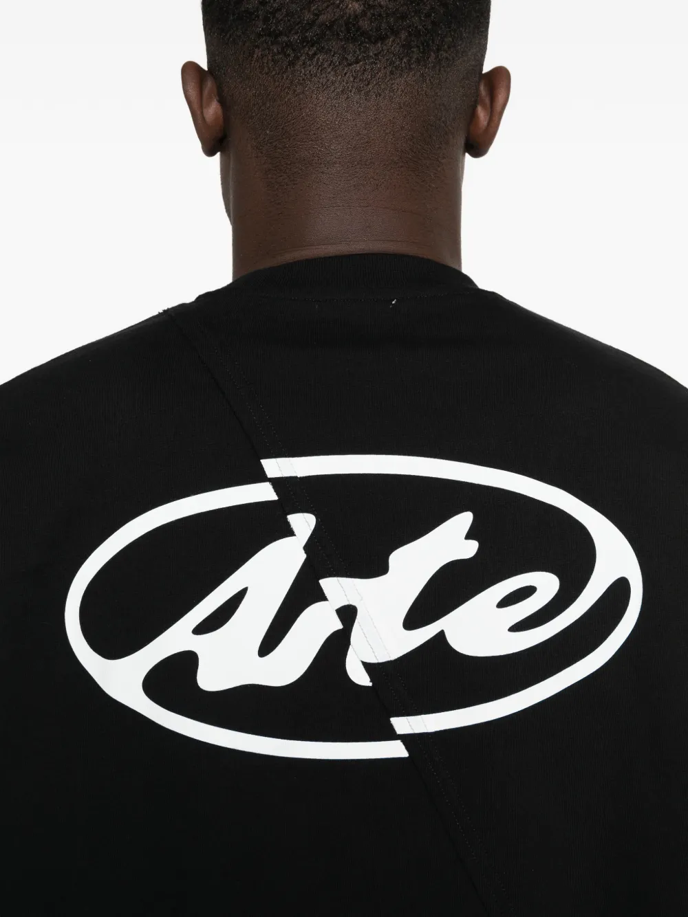 Arte Antwerp T-shirt met logo en lange mouwen Zwart