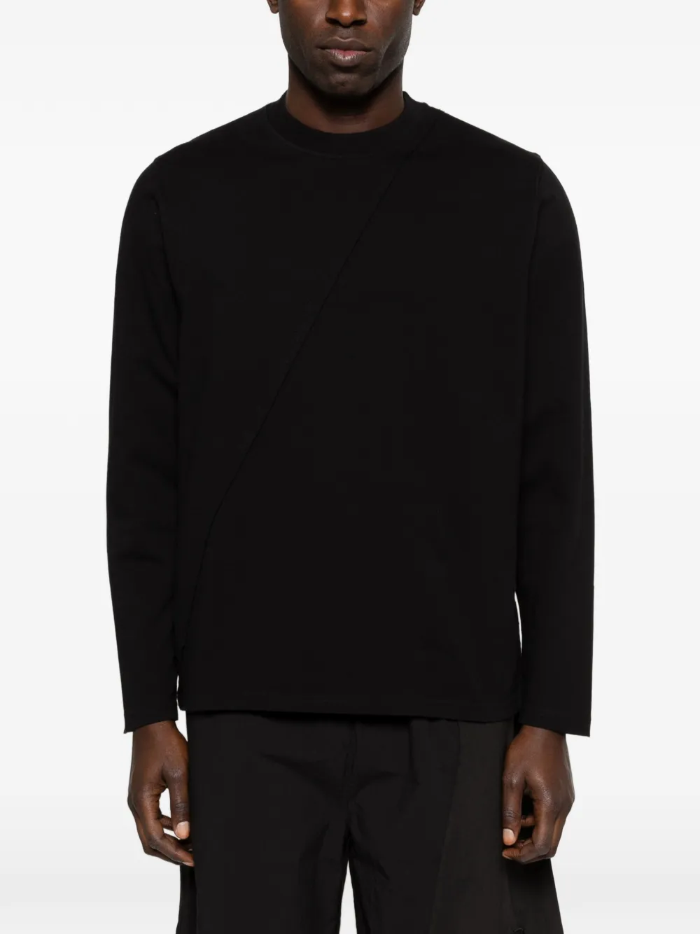 Arte Antwerp T-shirt met logo en lange mouwen Zwart