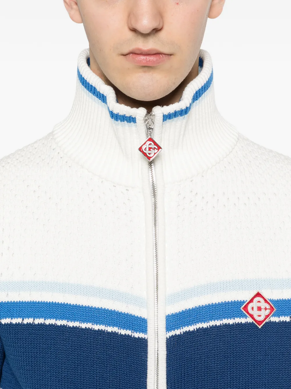Casablanca Gestreept vest Wit