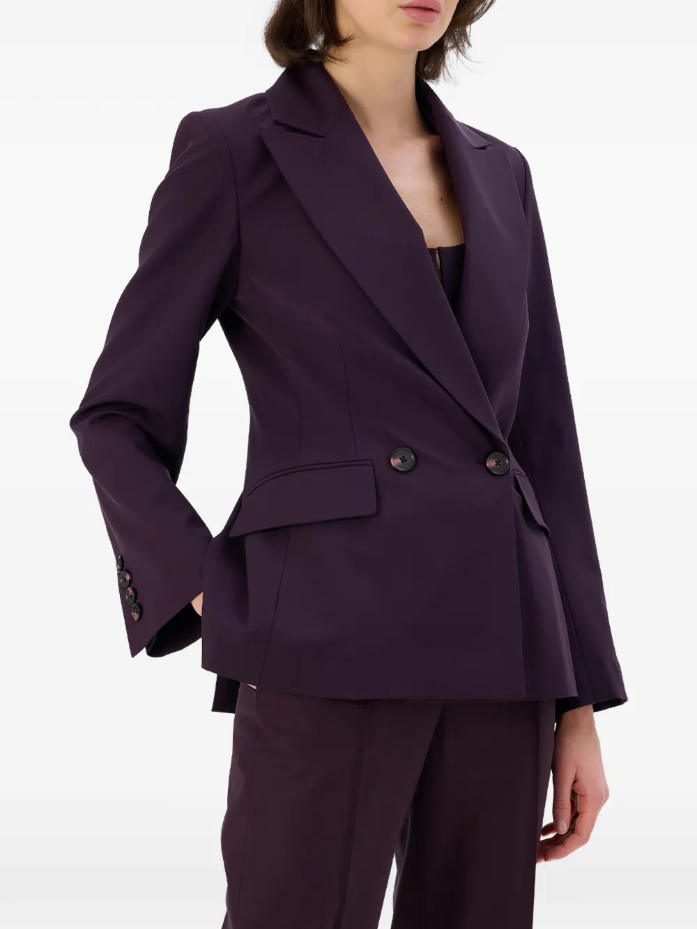 OCCLEUS Blazer met dubbele rij knopen Paars