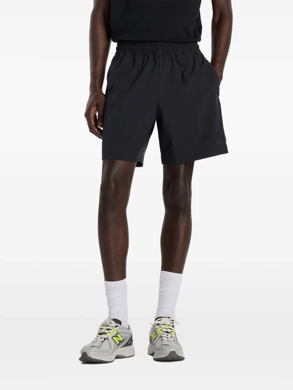 New Balance elastic-waistband running shorts - Nero