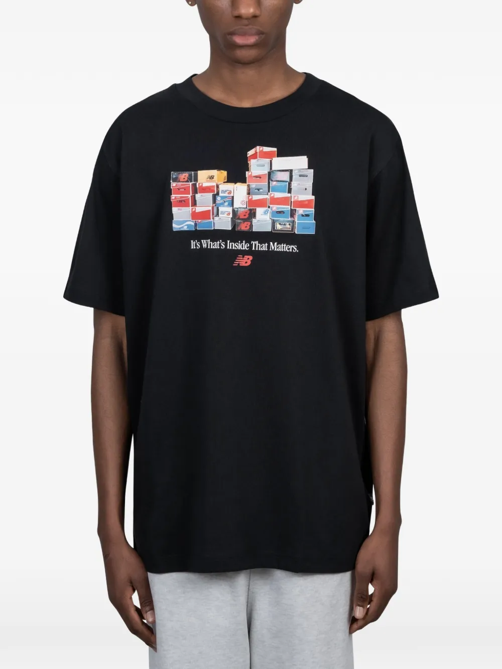 New Balance graphic-print T-shirt - Nero