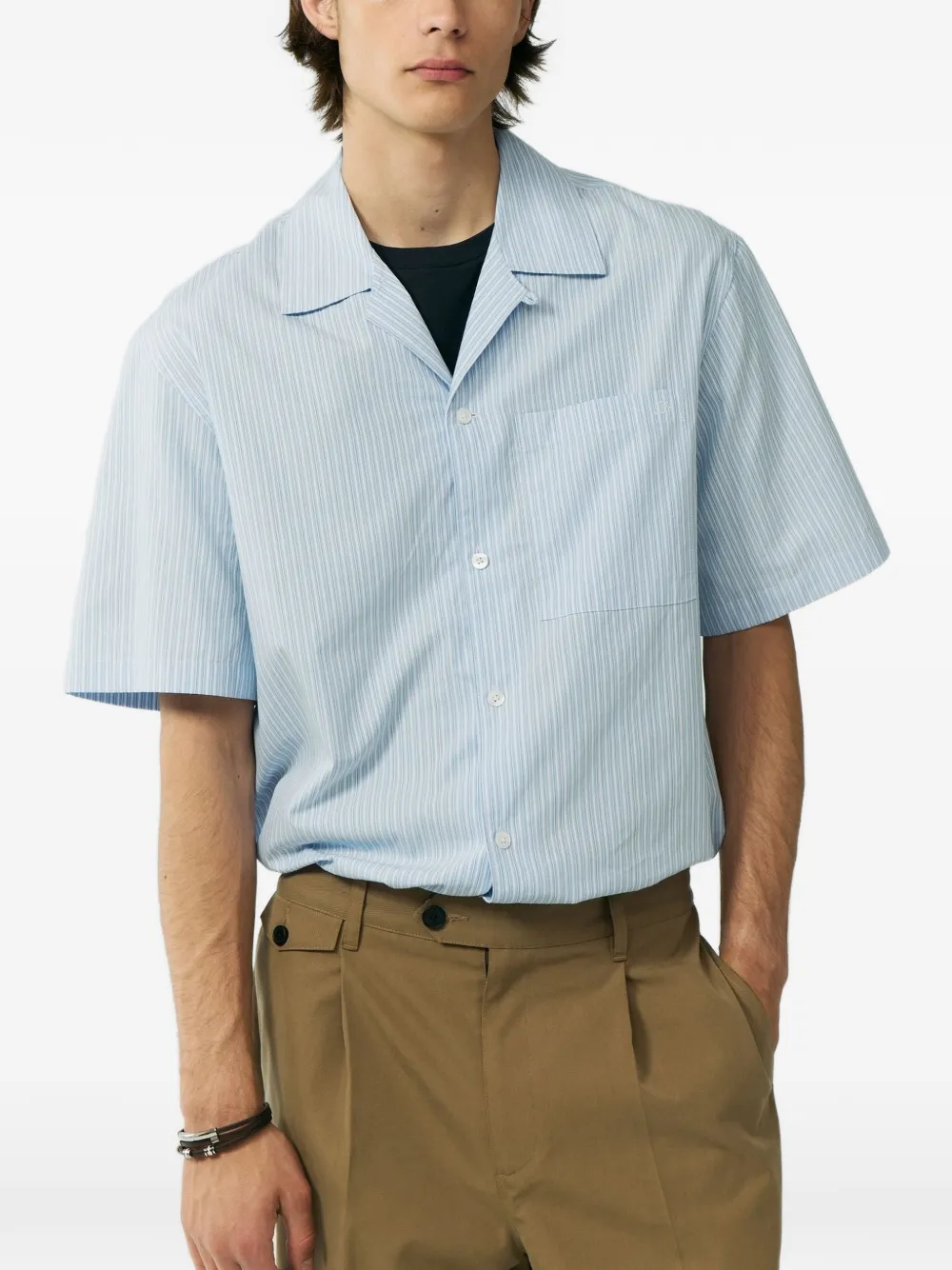  Dunst Stripe-pattern Shirt - Blue 