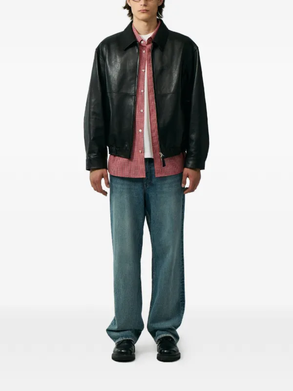 DUNST Drizzler Leather Jacket | Black | FARFETCH JO