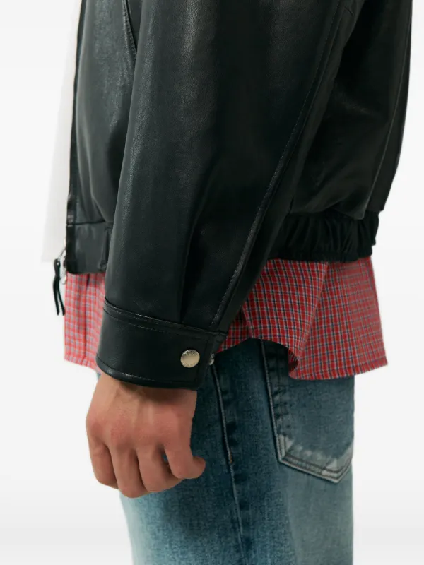 DUNST Drizzler Leather Jacket | Black | FARFETCH JO