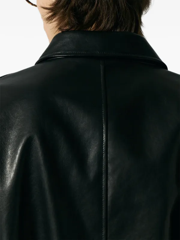 DUNST Drizzler Leather Jacket | Black | FARFETCH JO