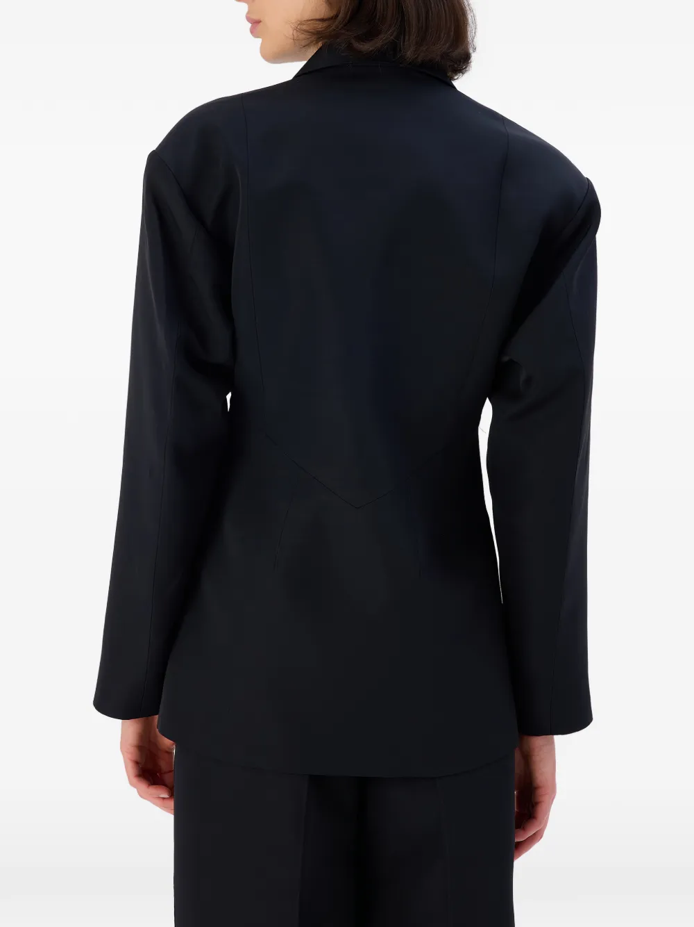 OCCLEUS Sky blazer met dubbele rij knopen Zwart