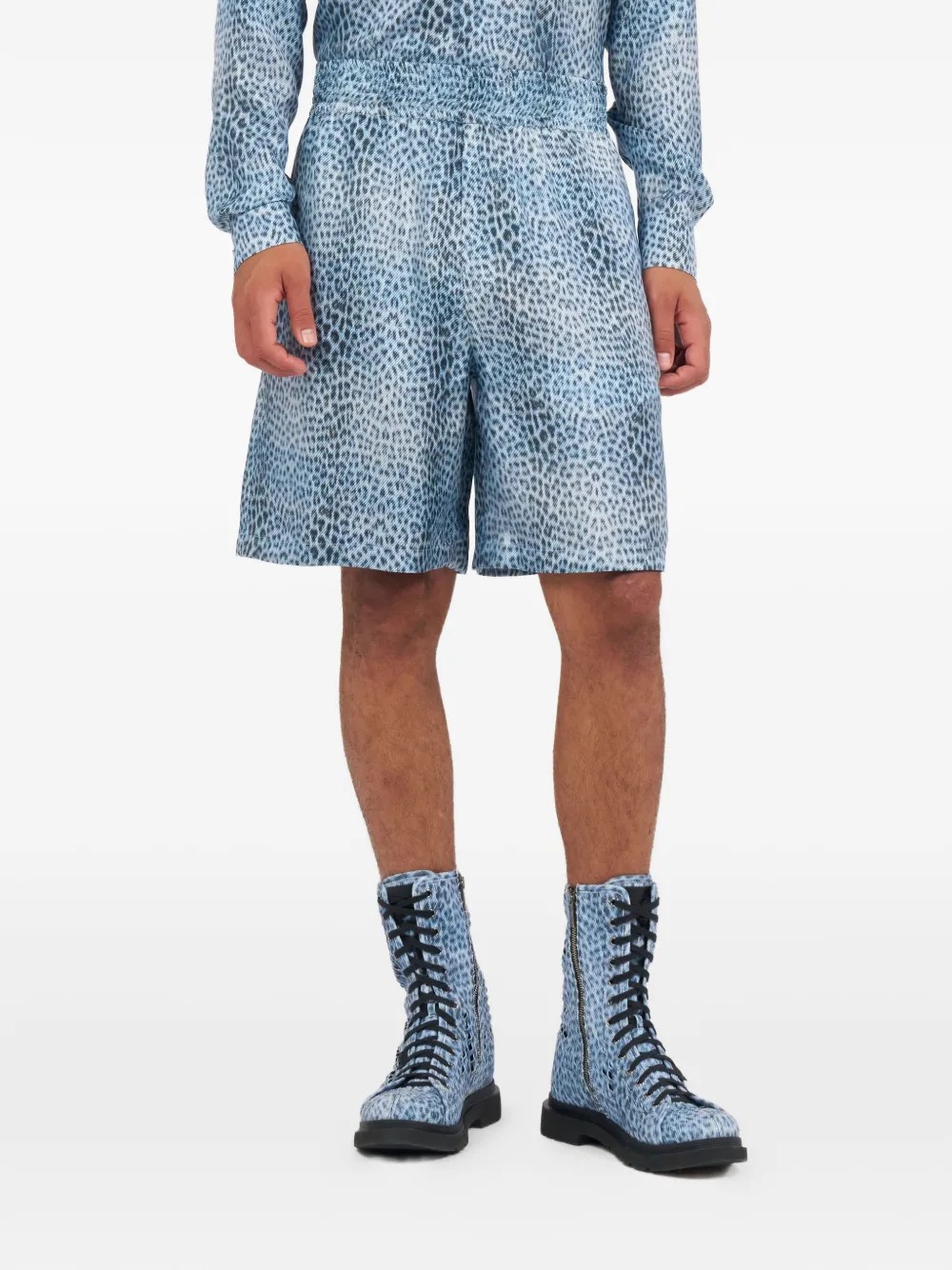 Roberto Cavalli Baby Jaguar shorts - Blu