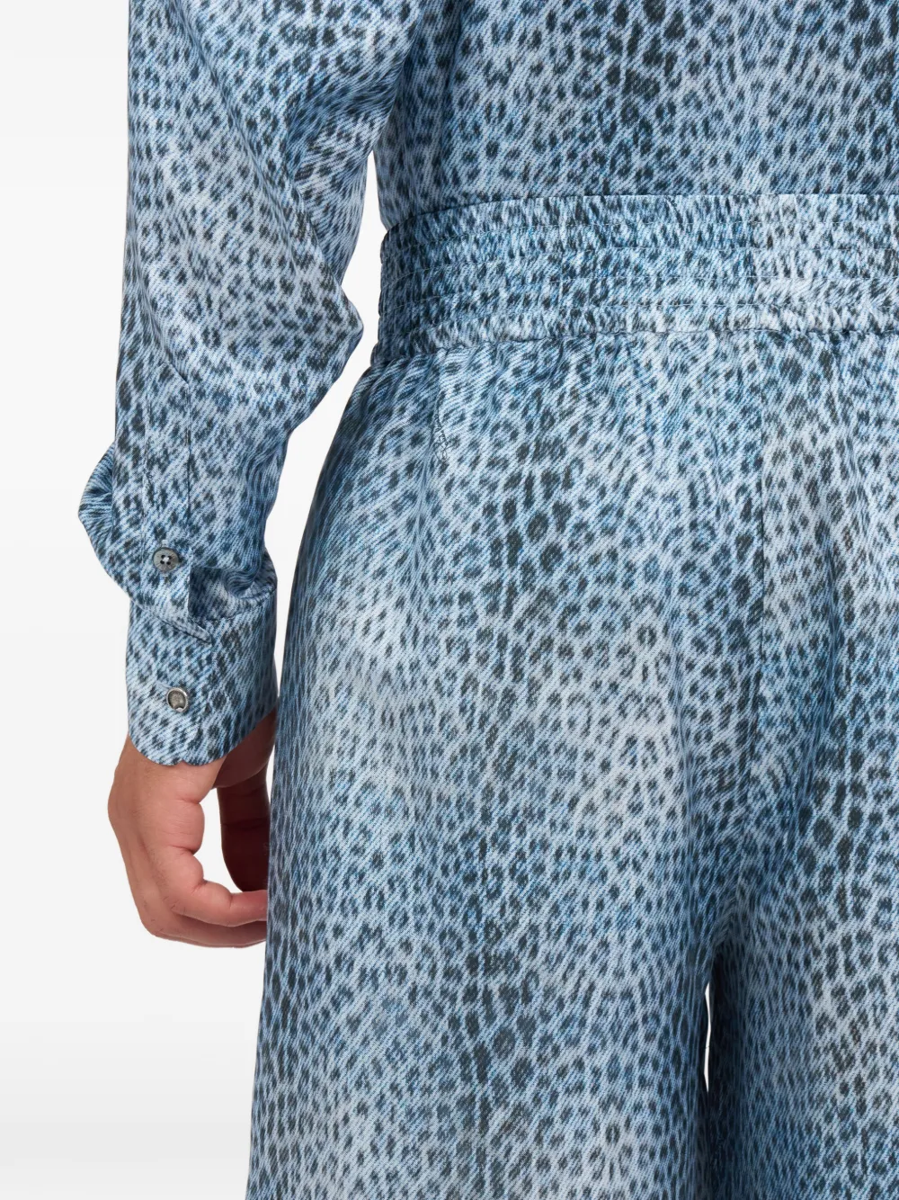 Roberto Cavalli Baby jaguar shorts Blauw