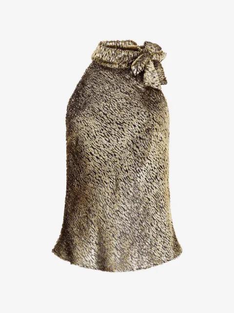 Roberto Cavalli bow-detail halterneck top