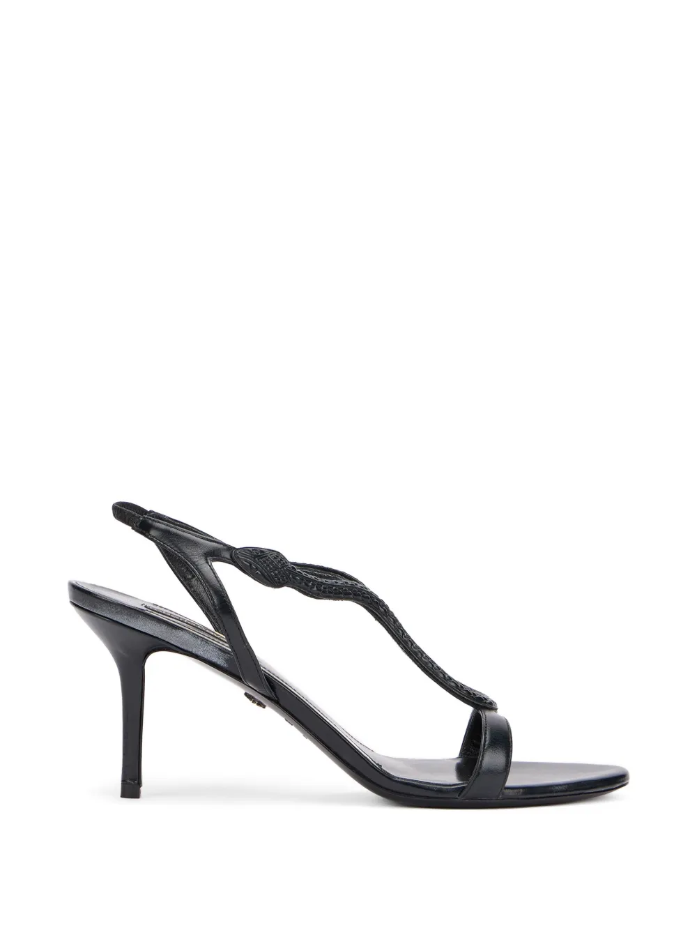 Roberto Cavalli t-strap sandals Zwart