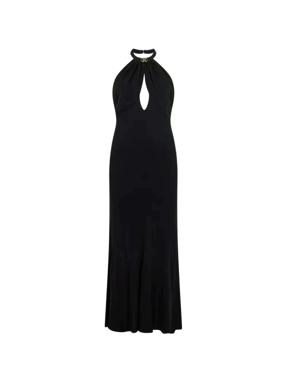 Roberto Cavalli cut-out halterneck maxi dress - Schwarz
